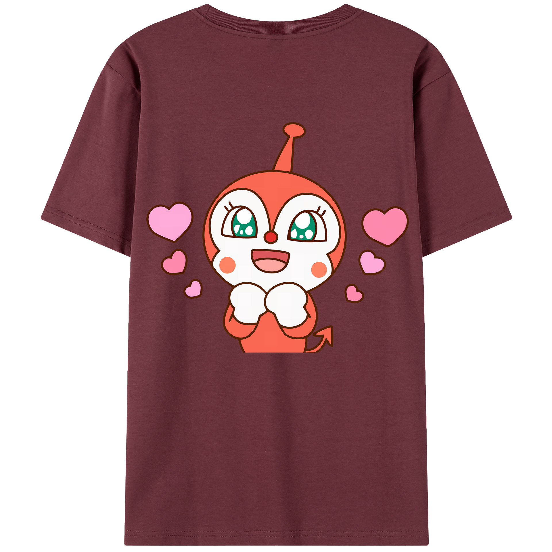 （画像用） アンパンマン Anpanman 綿100％半袖Tシャツ（背面プリント）